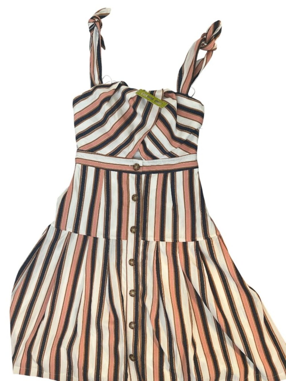 NWT Gianni Bini striped sundress M medium a-line Taylor midi